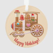 Xmas Gingerbrot Cartoon Ornament (Rückseite)