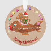 Xmas Gingerbrot Cartoon Ornament (Vorderseite)