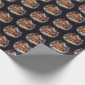 Xmas Gingerbrot-Herrenhaus Geschenkpapier (Ecke)