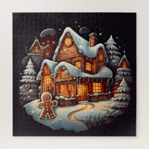 Xmas Gingerbrot-Herrenhaus Puzzle