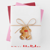 Xmas Gingerschnappwrapping Paper Flat Sheet Set 3 Geschenkpapier Set (Beispiel)
