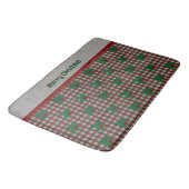 Xmas Gingham 1940 Badematte (Schrägansicht)