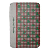 Xmas Gingham 1940 Badematte (Vorderseite Vertikal)