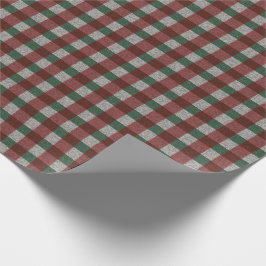 Xmas Gingham 1940 Geschenkpapier