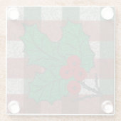 Xmas Gingham 1940 Glasuntersetzer (Rückseite)