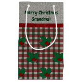 Xmas Gingham 1940 - Personalisiert Kleine Geschenktüte (Vorderseite)