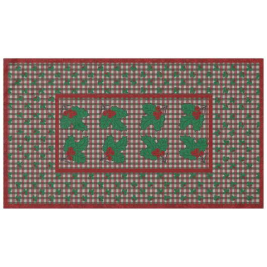 Xmas Gingham 60" x 104" Tablecloth Tischdecke (Vorderseite (Horizontal))