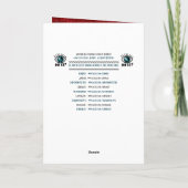 Xmas Gingham - Ihr Foto - Personalisiert Feiertagskarte (Rückseite)