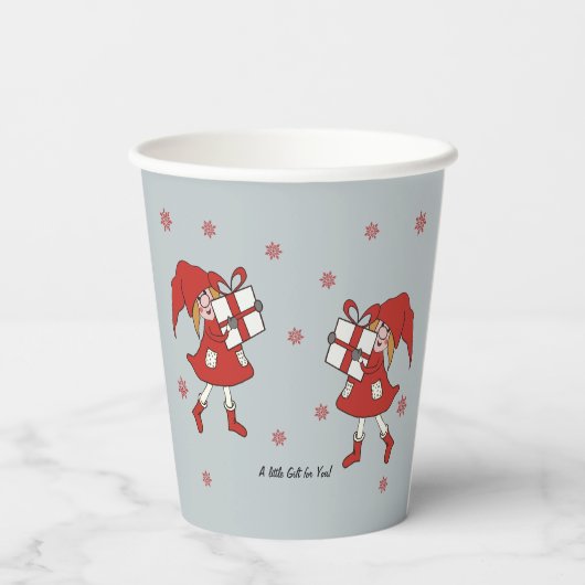 Xmas Girl Pappbecher (Rückseite)