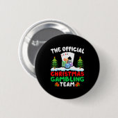 Xmas-Glücksspielteam - Lustiges Glücksspiel Glücks Button (Vorne & Hinten)