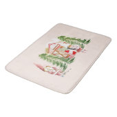 XMAS-Gnome-Design 1 Badematte (Schrägansicht)