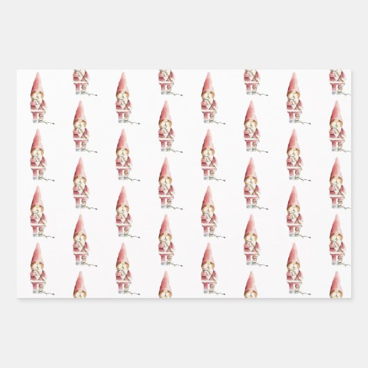 XMAS-Gnome-Design 1 Geschenkpapier Set (Vorderseite 3)