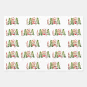 XMAS-Gnome-Design 1 Geschenkpapier Set (Vorderseite)