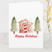 XMAS Gnome-Design 4 Karte (Gelbe Blume)