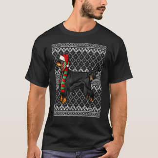 Xmas Gordon Setter Santa Claus Hat Ugly Weihnachte T-Shirt