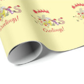 Xmas Greetings Geschenkpapier (Rolleneckpunkt)