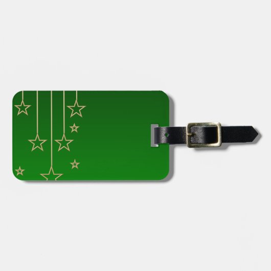 Xmas grün gepäckanhänger (Vorderseite horizontal)