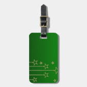 Xmas grün gepäckanhänger (Vorderseite vertikal)