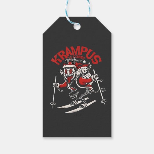 Xmas Gruss Vom Krampus Christmas Devil Geschenkanhänger (Vorderseite)