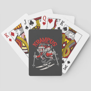 Xmas Gruss Vom Krampus Christmas Devil Spielkarten