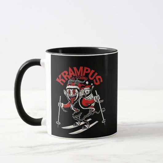 Xmas Gruss Vom Krampus Christmas Devil Tasse (Links)