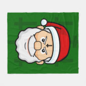 xmas hail santa fleecedecke (Vorderseite (Horizontal))