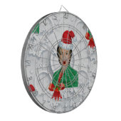 xmas-Hillary-Klaue Dartscheibe (Vorderseite Links)