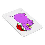 Xmas Hippo Flexible Magnet (Rechte Seite)