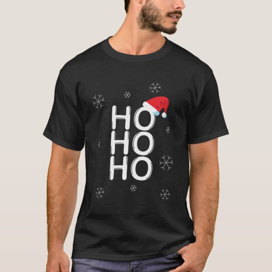 Xmas ho ho ho Weihnachten Grußgeschenk T-Shirt (Vorderseite)