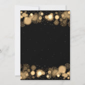 Xmas Holiday Dinner Party Winter Bow Red Gold Einladung (Rückseite)