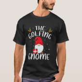 Xmas Holiday Family Matching The Golfing Gnome Chr T-Shirt (Vorderseite)
