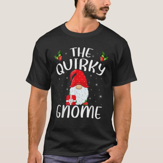 Xmas Holiday Family Matching The Quirky Gnome Chri T-Shirt (Vorderseite)