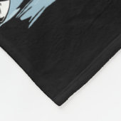 Xmas Holiday Fun Santa Playing Ice Hockey Christma Fleecedecke (Ecke)