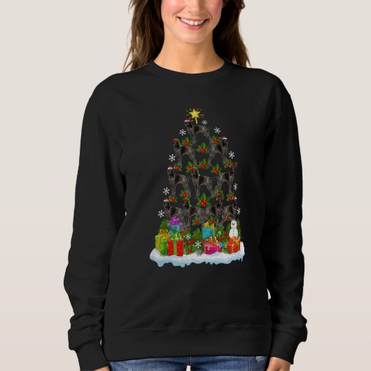 Xmas Holiday German Shorthaired Pointer Dog Christ Sweatshirt (Vorderseite)