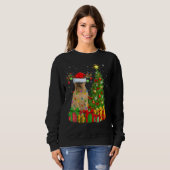Xmas Holiday Light Santa Brussels Griffon Dog Chri Sweatshirt (Vorne ganz)