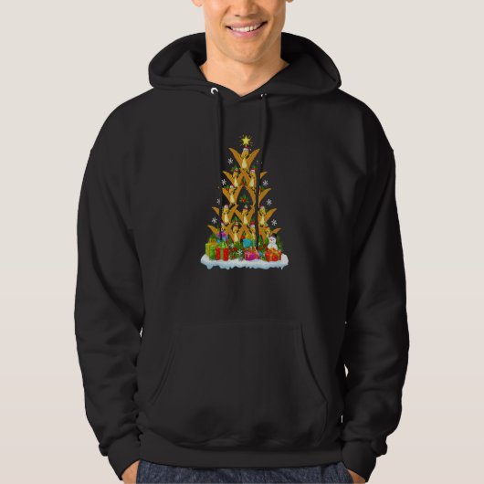 Xmas Holiday Pterodactyl Dinosaur Bird Christmas Hoodie (Vorderseite)