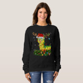 Xmas Holiday Reindeer Hat Santa Caterpillar Christ Sweatshirt (Vorne ganz)