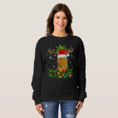 Xmas Holiday Reindeer Hat Santa Pineapple Fruit Ch Sweatshirt (Vorne ganz)