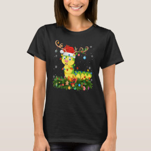 Xmas Holiday Reindeer Hat Santa Raupe Christ T-Shirt