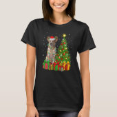 Xmas Holiday Santa Australian Cattle Dog Christmas T-Shirt (Vorderseite)