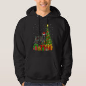 Xmas Holiday Santa Australian Kelpie Dog Christmas Hoodie (Vorderseite)