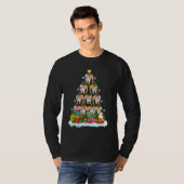 Xmas Holiday  Santa English Bulldog Christmas Tree T-Shirt (Vorne ganz)