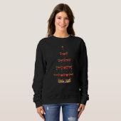 Xmas Holiday Santa Giant Schnauzer Dog Christmas Sweatshirt (Vorne ganz)