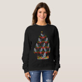 Xmas Holiday Santa Great White Shark Christmas Tre Sweatshirt (Vorne ganz)