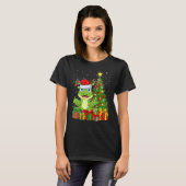 Xmas Holiday Santa Poison Dart Frog Christmas Tree T-Shirt (Vorne ganz)
