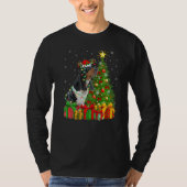 Xmas Holiday Santa Rhodesian Ridgeback Dog Christm T-Shirt (Vorderseite)