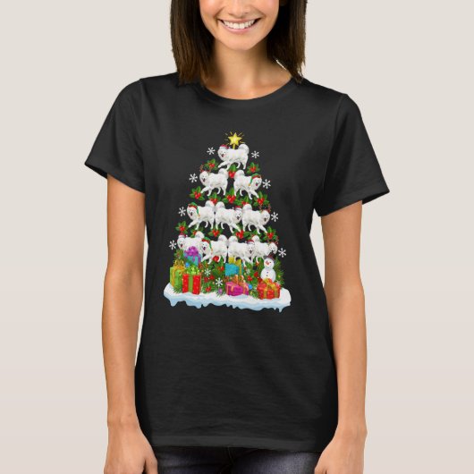 Xmas Holiday   Santa Samoyed Dog Christmas Tree T-Shirt (Vorderseite)