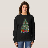 Xmas Holiday Santa Tyrannosaurus Dinosaur Christma Sweatshirt (Vorne ganz)