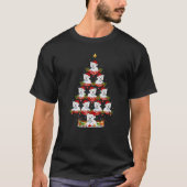 Xmas Holiday Santa Westie Dog Christmas Tree T-Shirt (Vorderseite)