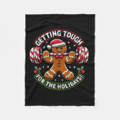 Xmas Holidays Gingerbread Man Fleecedecke (Vorderseite)